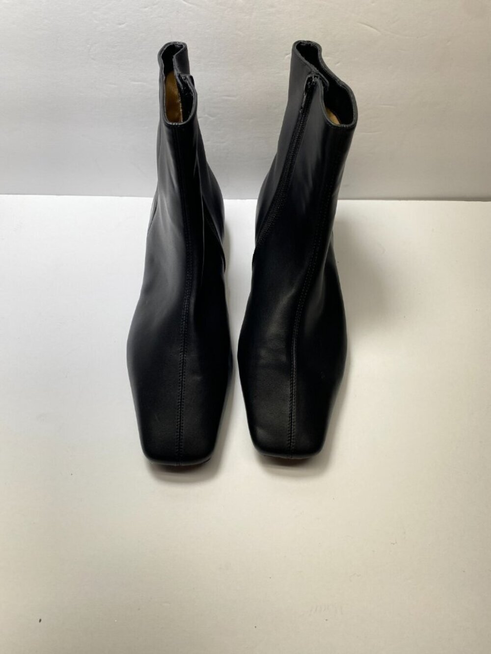 Paige Womens black patent leather square toe boot sz 9 - Picture 6 of 6